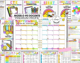 Agenda Docente Edición Premium 2026-2027  | Agenda Escolar Maestra SEP Digital Imprimible con NEM, CTE, SiSAT, formatos de evaluación y más