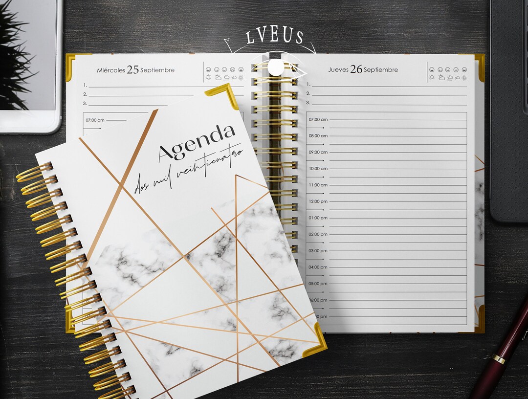 DAILY Agenda 2024/ Digital Pdf File to Print/ Half Letter Size/ Daily ...
