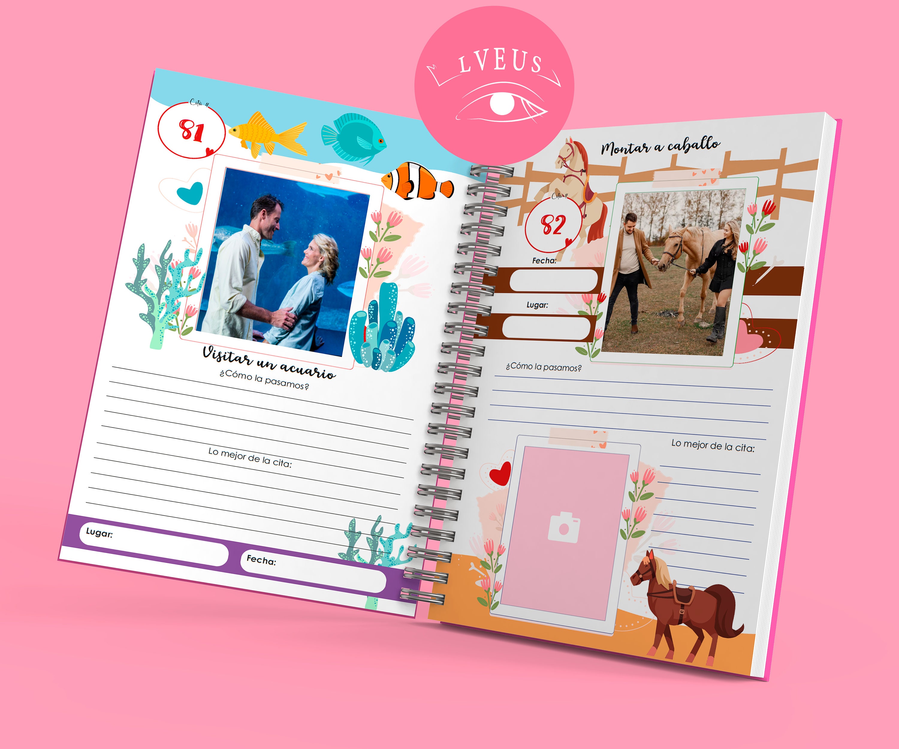 100 CITAS JUNTOS álbum pdf para imprimir san valentin - Etsy México