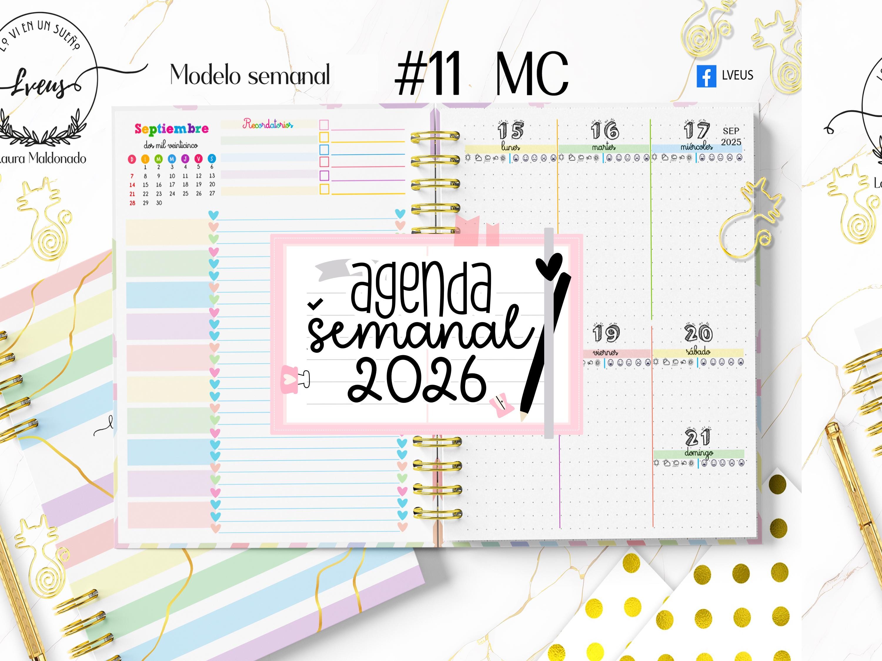 2026 Weekly Planner, Printable Weekly Planner, 2026 Planner Template ...