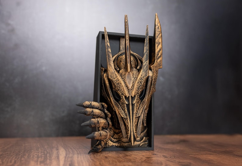 Sauron - El Señor de los Anillos Sujetalibros / Decoración de Estantería Rincón de Libros / Decoración Inserto de Estantería / Anillos de Poder imagen 3