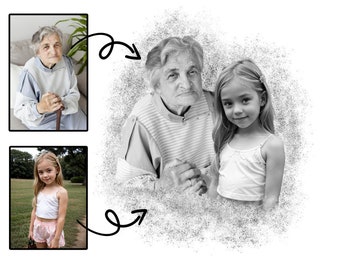 Add Loved One to Photo, Memorial Gift for Dad Mom, Loss of Father Mother, Remembering Deceased Loved One, Christmas Gift