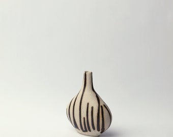 Striped Droplet Vase