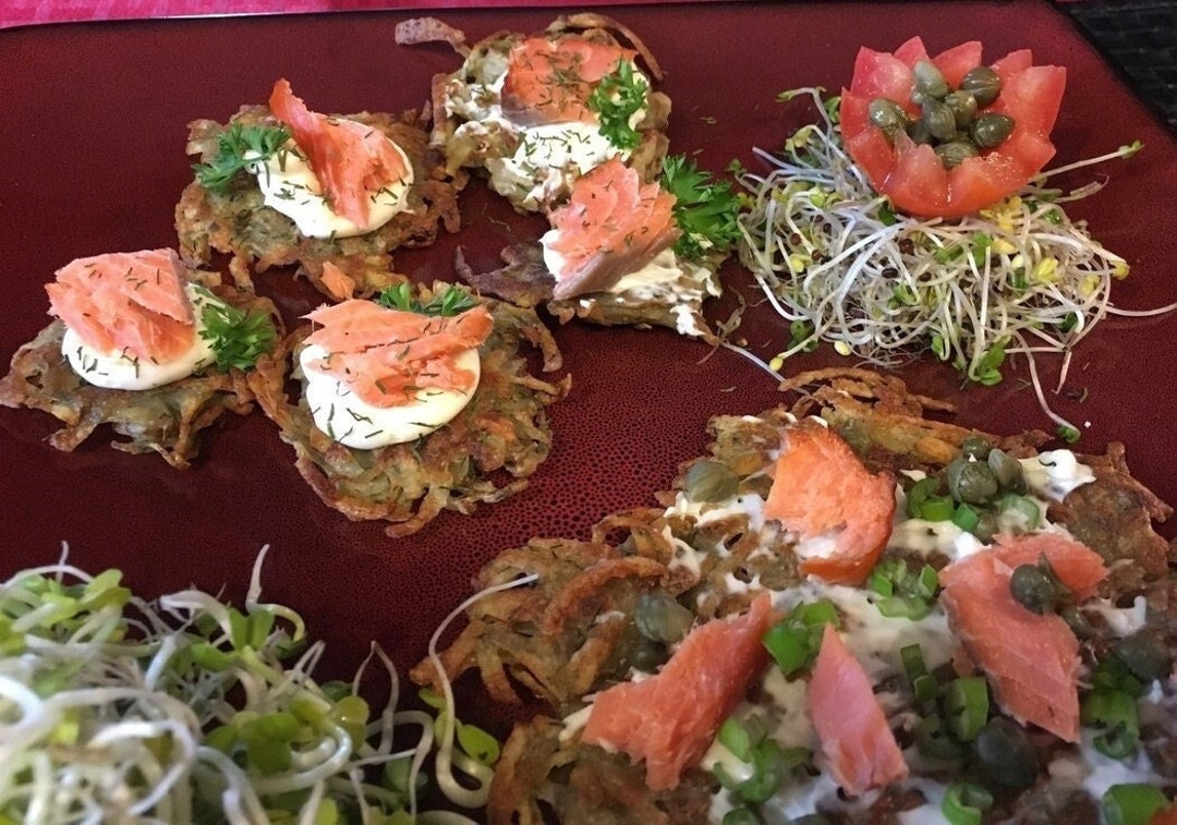 Recipe Mini Potato Latkessmoked Salmondill Etsy