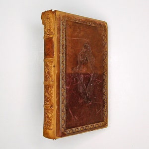 Le bellezze di Clarendon di Alfred Howard (c.1820s) Libro vintage, antiquariato da collezione, libro antiquario, rilegatura in pelle, copertina decorativa