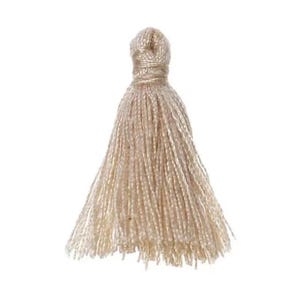 10 pompons / gland en coton 25 mm