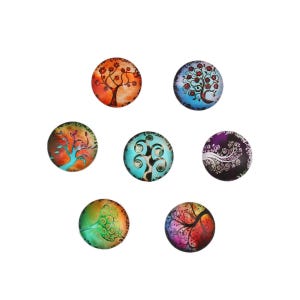 lot de 10 cabochons  " arbre de vie "