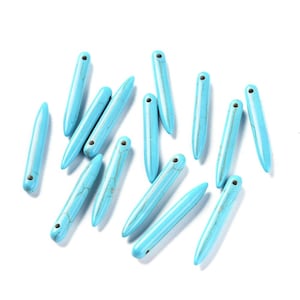lot of 10 natural howlite beads