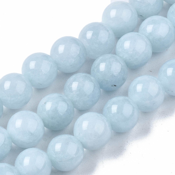 Lot De 24 Perles Rondes En Apatite Naturelle - 8mm, Gemmes Multicolores, Pour Création De Bijoux