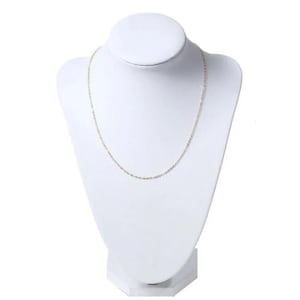 18k gold plated alloy curb chain necklace