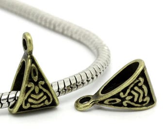Lot De 25 Perles En Argent Tibétain 9x5 Mm - Pour Création De Bijoux - Neuf