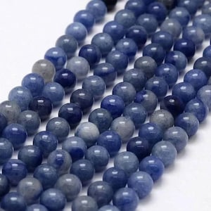 24 natural aventurine beads 8 mm