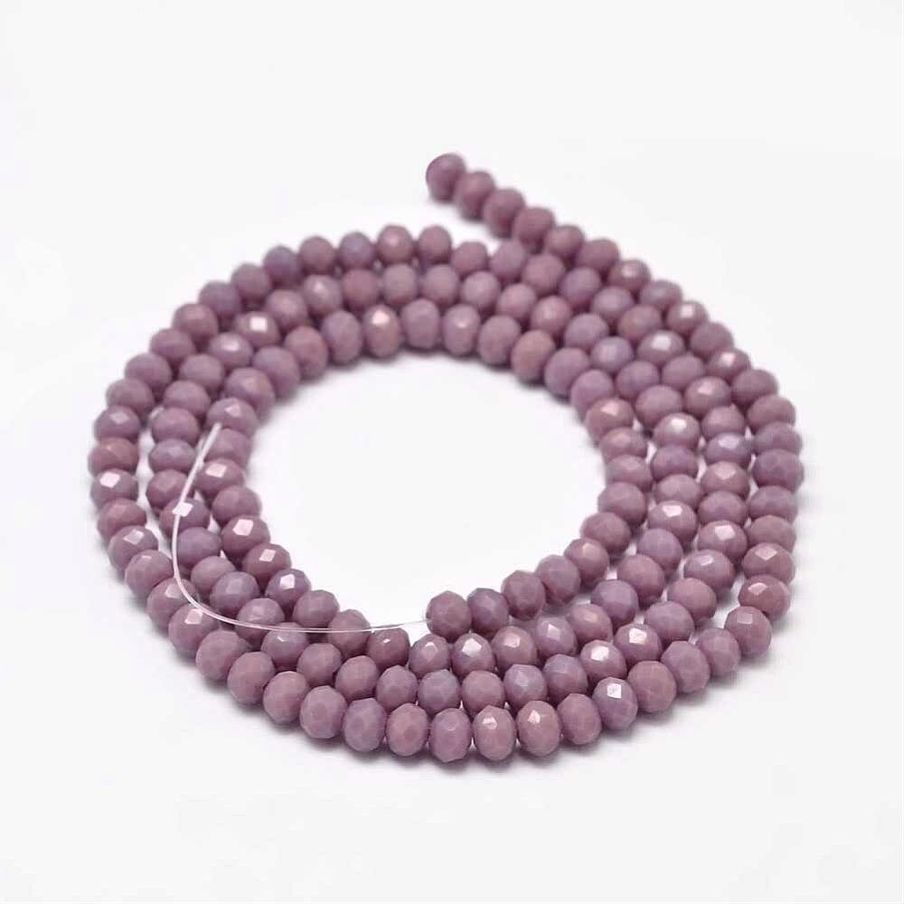 Lot De 35 Perles En Cristal Autrichien à Facettes 6x4 Mm - Neuf - Pour Création De Bijoux