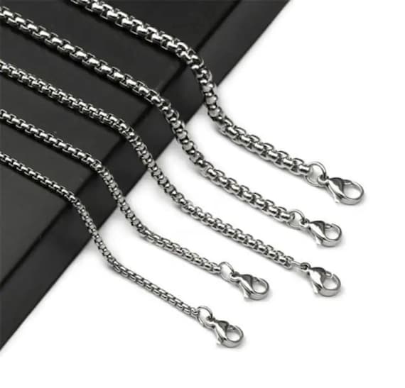Chaînes Vénitiennes En Acier Inoxydable Pour Bijoux DIY | Diamètres 2 Mm, 2,5 Mm, 3 Mm - Longueurs 45 Cm, 65 Cm, 75 Cm - Or Rose Et Autres Finitions - 7