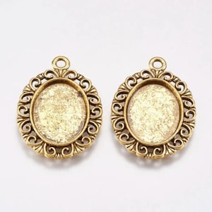 5er-Set Träger zum Anpassen für 13 x 18 mm große Cabochons