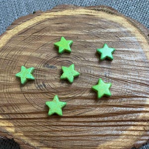 lot de 10 perles étoiles en howlite 12 mm