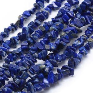 100 natürliche Edelstein Lapislazuli Splitterperlen 5-8 mm