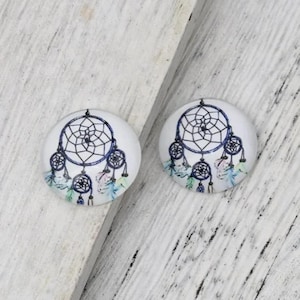lot de 5 cabochons 20 mm attrape rêve