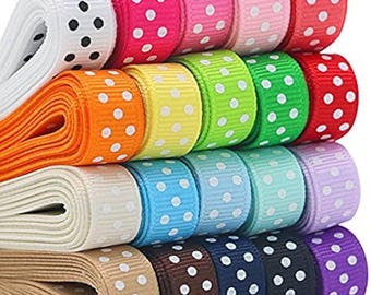 2 metros de cinta de grosgrain de fantasía de 10 mm en una selección de colores