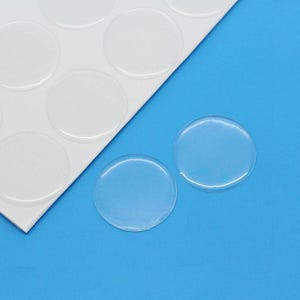 12 cabochons en résine époxy ronds dimension 16 mm