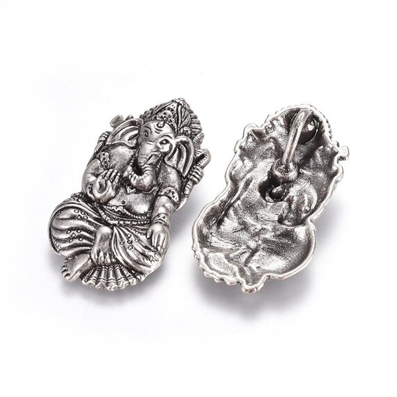 ガネーシュ仏陀チャーム シルバーメッキ 44x24x11 mm - Etsy 日本