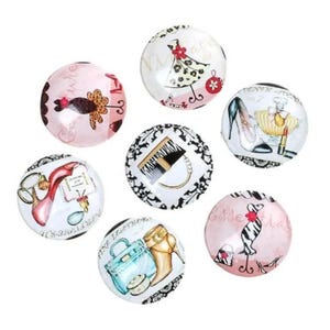 lot de 10 cabochons 20 mm fashion