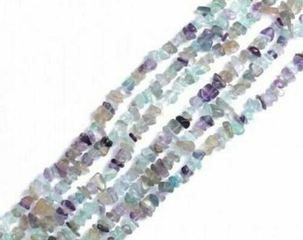 100 perles chips en fluorite gemme naturel 5-8 mm