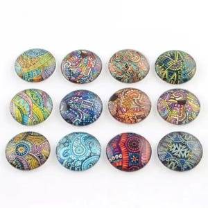 lot de 10 cabochons 12 mm  steampunk