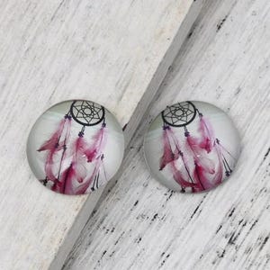 lot de 5 cabochons 20 mm attrape rêve