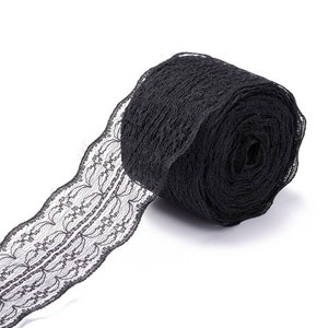 black lace width 4.5 cm - Sold by the meter