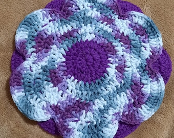 Crochet Flower Pot Holder Pattern.