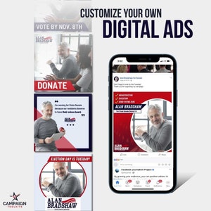 Ads + Social Media Templates for Political Campaign
