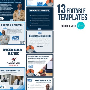 Ads + Social Media Templates for Political Campaign