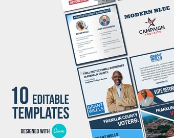 Ads + Social Media Templates for Political Campaign