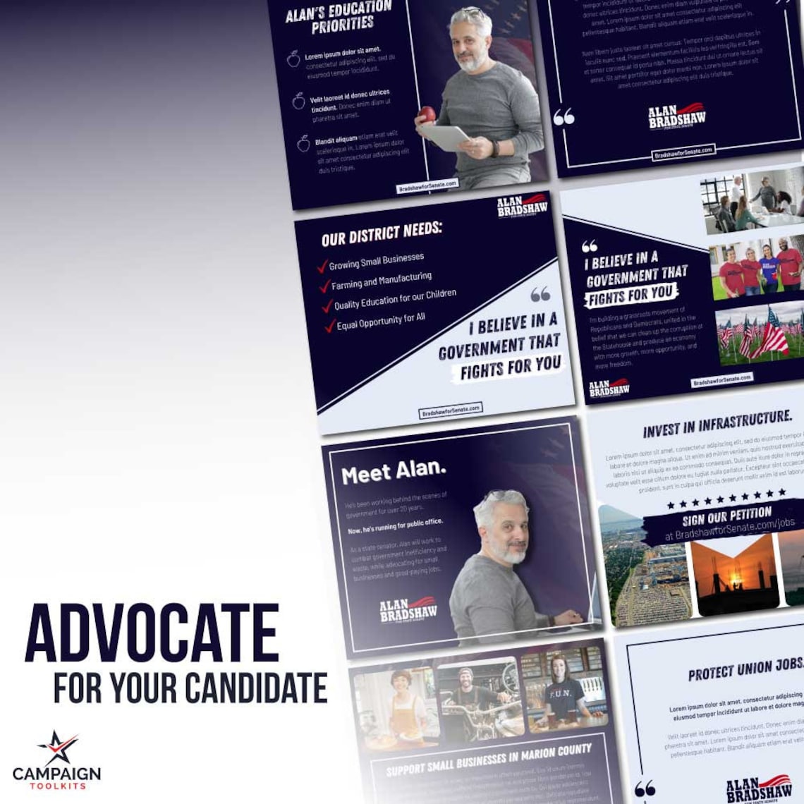 Ads Social Media Templates for Political Campaign - Etsy