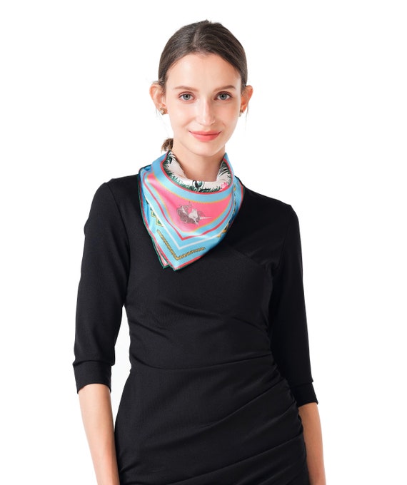 100% silk mulberry silk small square scarf silk scarf thin scarf women  brand new
