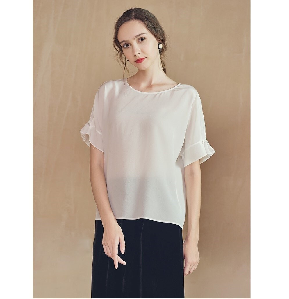 Sheer White Shirt - Etsy