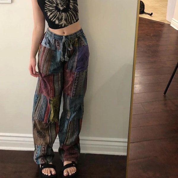 Patchwork Pants - Etsy
