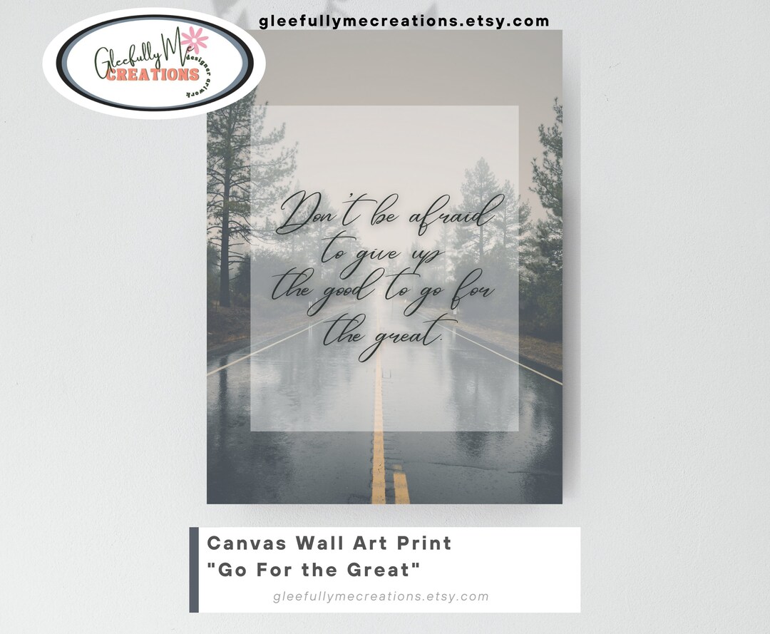 Canvas Wall Art, Wall Decor, Wall Hanging With Inspirational Quote ...