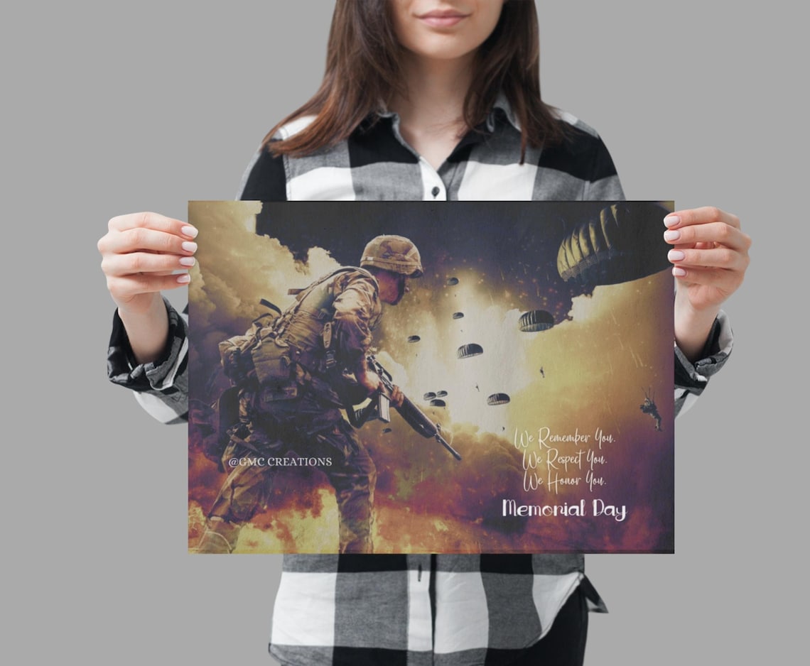 Digital Downloadable Memorial Day Wall Art