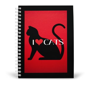 Spiral Notebook Cat Lovers, Ruled Line Paper, Notes Keeper, Animal Lovers, Pet People Gift, Journal, Diary, Felines Prefer This Book,