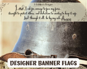 Bandera de oración del soldado – Decoración patriótica