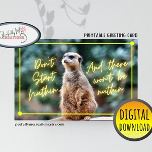 Tarjeta de felicitación de nutria descargable, tarjeta imprimible para cualquier ocasión, tarjeta de notas humorística, acceso instantáneo descargable, tarjeta de felicitación divertida todos los días