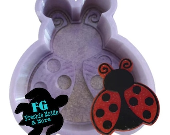 Ladybug / Insect / Good Luck Bug / Regular or Vent Clip / Freshie Mold / Mold / Silicone Mold / Molds For Freshies / Aroma Bead Molds