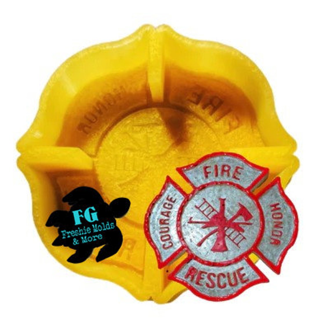 Fire Fighter / Maltese Cross / Regular or Vent Clip / Freshie Mold ...