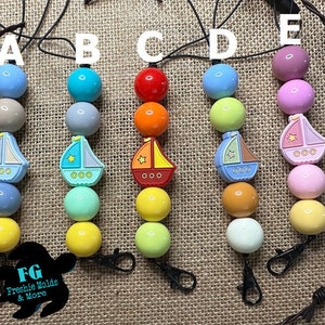 PIRATE BOAT FOCAL Bead , Focal Beads, Boat Silicone Beads, Silicone Beads,  Pen Beads, Scribe Bead -  Denmark