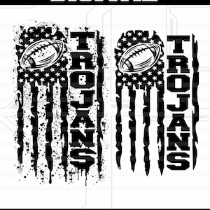 Trojans Football Svg File