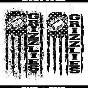 Grizzlies Football Svg File