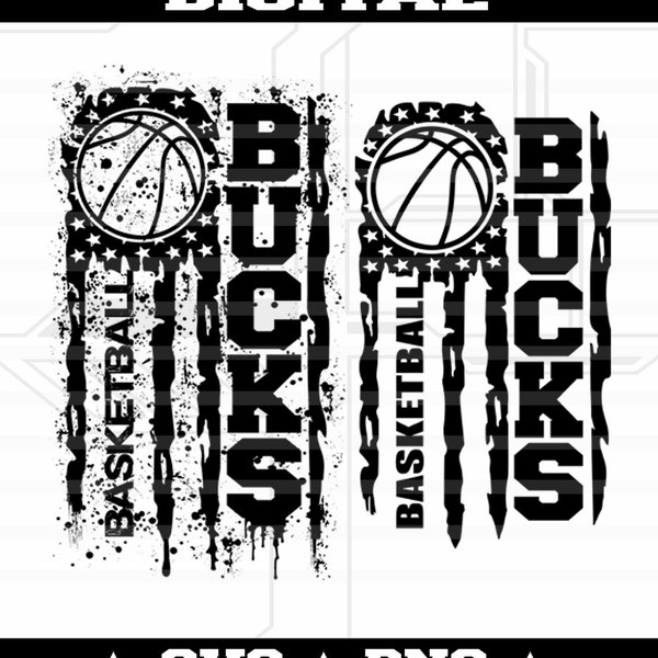 Bucks Basketball Svg File Digital