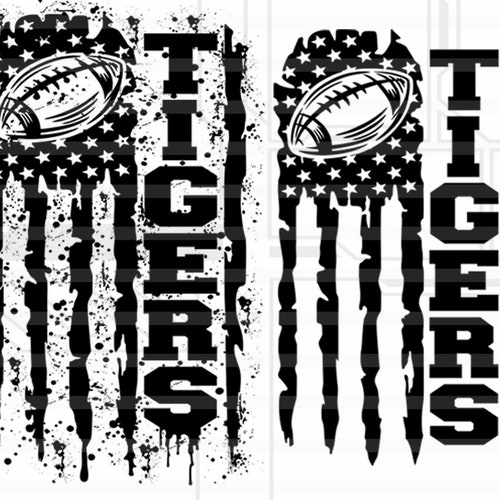 Tigers Football Dc Svg Dxf Eps Png Arrows Digital Cutting - Etsy